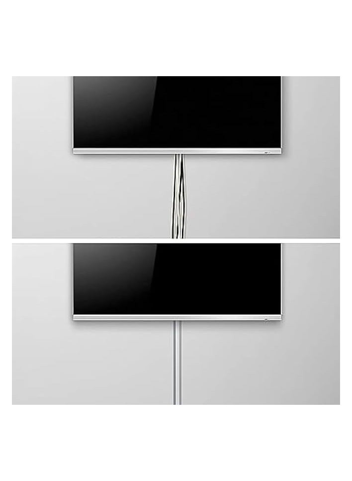 بروماس 1 متر، أرضية رمادية من مادة PVC مع ملصق أحمر ذاتي اللصق، غطاء سلك سلكي، خافي عيوب البشرة على الحائط، غطاء سلكي قابل للطلاء - حزمة من 2 رمادي. (10x35 مللي متر) - Image 2