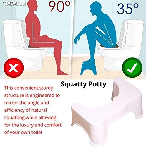 HomeFast Comfortable Squat Stool for Western Toilet - 50 x 28 x 19cm | Portable & Sturdy Plastic Foot Step Stool for Potty Training | Ideal for Kids & Adults - Made in India - Image 2