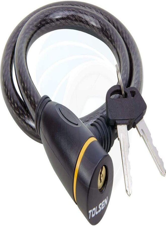 تولسين Tolsen Cycling Cable Anti-Theft Bike Bicycle Scooter Safety Lock with 2 Keys - Image 2