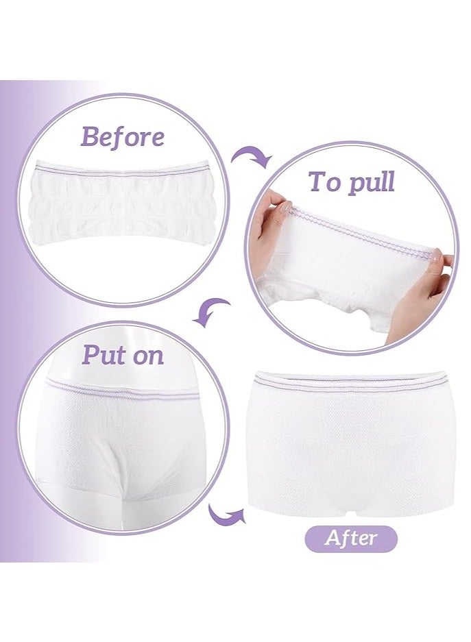 VIUAUAX Disposable Maternity Postpartum Panties, High Waist Breathable Mesh Panties C Section, Maternity Underwear Postpartum Hospital Recovery Maternity Briefs for Women, 8 Pcs - L Size - Image 4