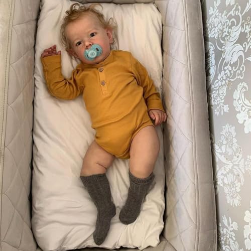 Zero Pam Reborn Baby Dolls Silicone Full Body 20 in Anatomically Correct Boy Reborn Toddler Dolls Rooted Hair Realistic Baby Doll with Accessories for Kids - Image 5