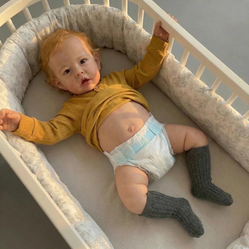 Zero Pam Reborn Baby Dolls Silicone Full Body 20 in Anatomically Correct Boy Reborn Toddler Dolls Rooted Hair Realistic Baby Doll with Accessories for Kids - Image 3