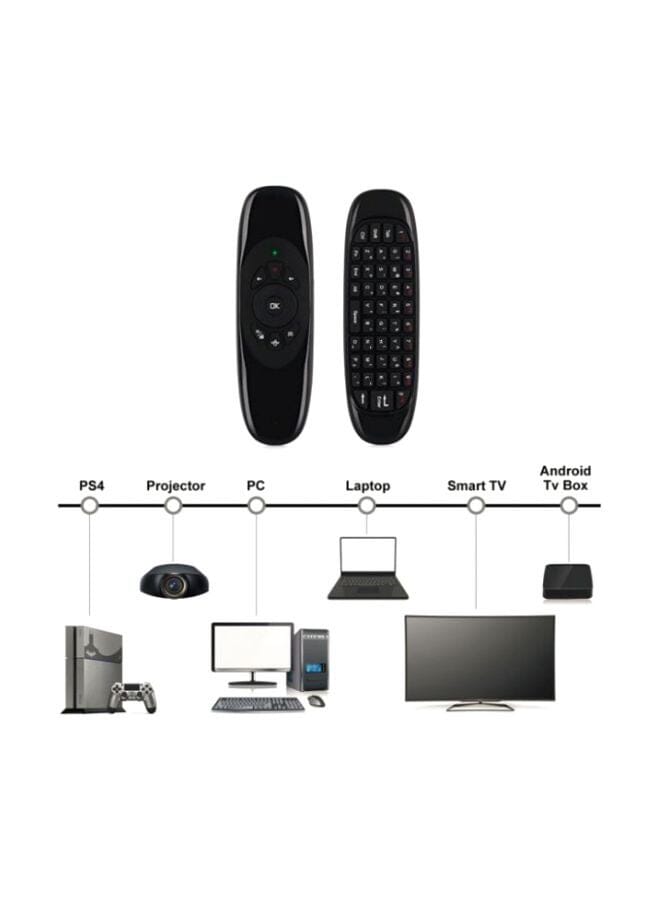 HuHa 2-Piece Keyboard And C120 Air Mouse Remote Control Set Black  - Image 2