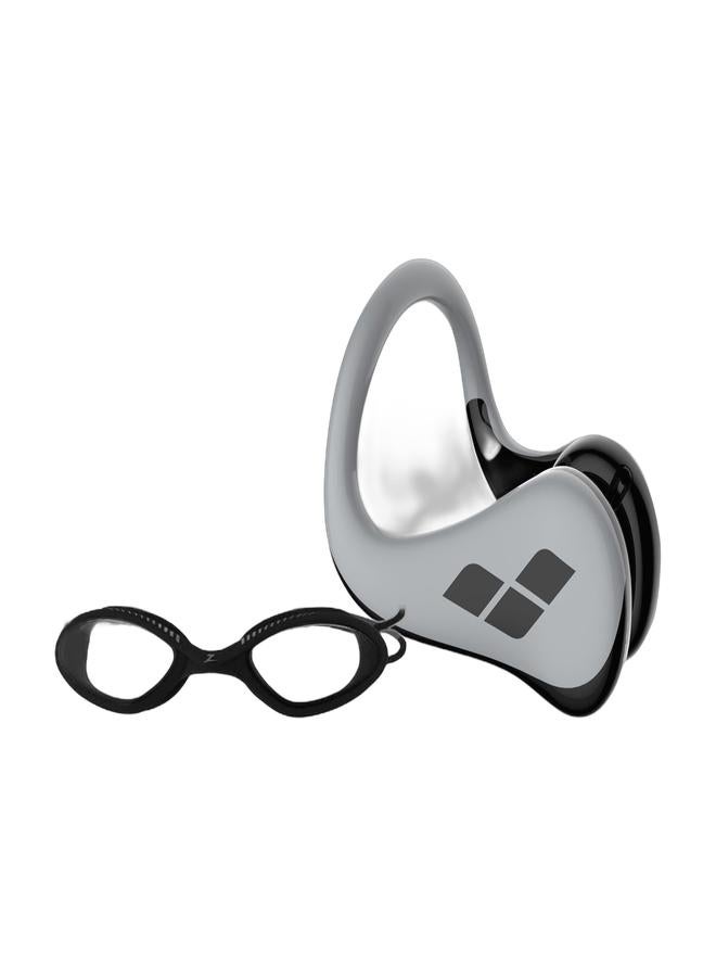 ZOGGS Tiger Goggles UV Protection & Pro II Nose Clip Silver Combo  - Image 1