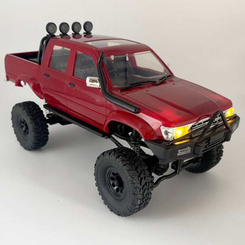 WPLDEWAN RC Crawler 116 Scale Remote Control Truck Off Road WPL C641 RC Rock Crawler 4x4 Pickup RTR All Terrain Upgraded Chassis Fully Proportional 24GHz Axle Mounted Servo Hobby Vehicle Adult - Image 3