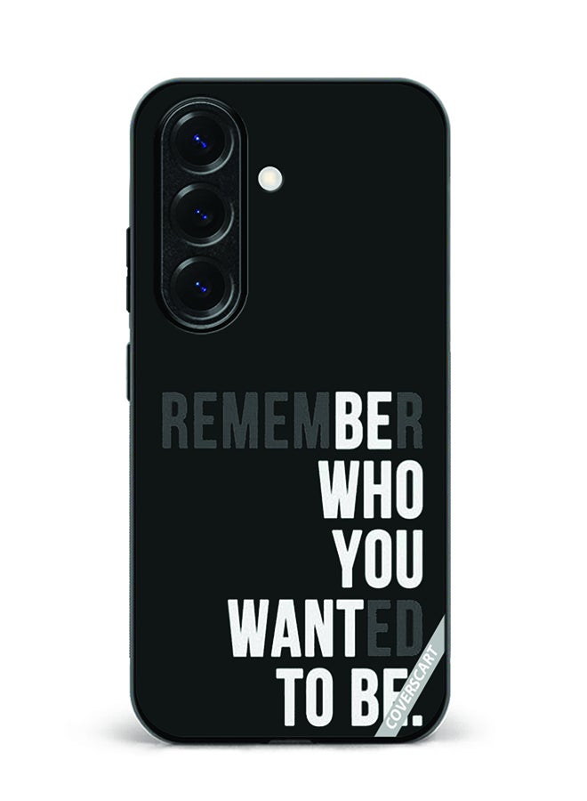 Protective Case Cover For Samsung Galaxy S24 Plus Caption Design Black
