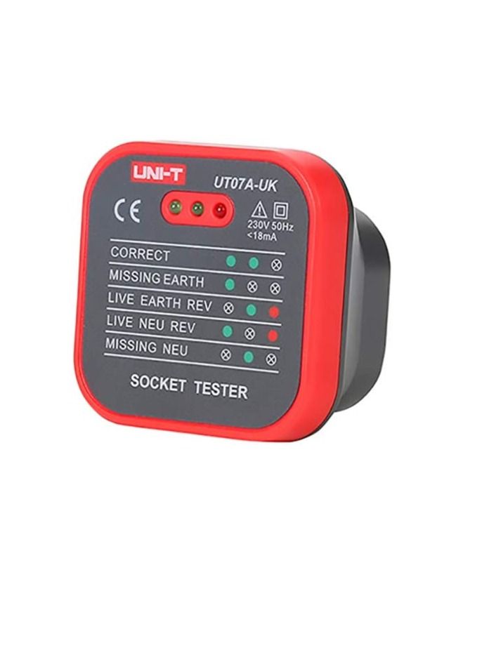 يوني تي UNI-T UT07A ، جهاز اختبار المقبس 230VAC  - Image 3