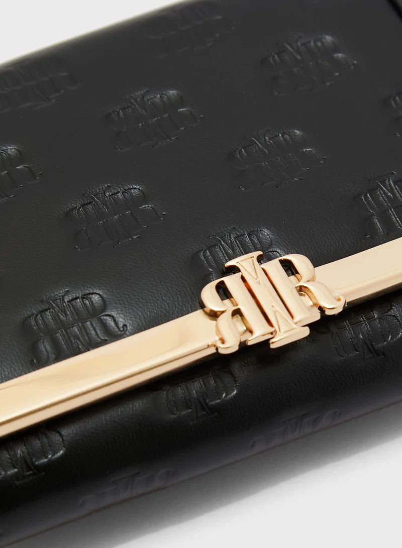 RIVER ISLAND Med Rir Embossed Cliptop