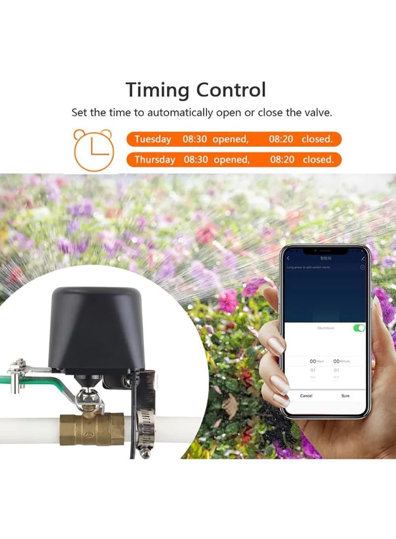 UanTii Wifi Smart Water Valve Gas Valve Tuya Wifi Water Gas Valve Smart Faucet Controller App and Voice Control No Hub Required - Image 5
