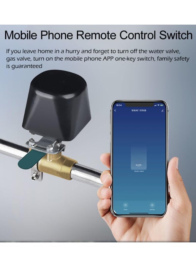 UanTii Wifi Smart Water Valve Gas Valve Tuya Wifi Water Gas Valve Smart Faucet Controller App and Voice Control No Hub Required - Image 2