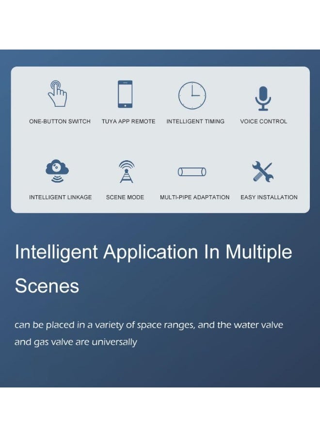 UanTii Wifi Smart Water Valve Gas Valve Tuya Wifi Water Gas Valve Smart Faucet Controller App and Voice Control No Hub Required - Image 4
