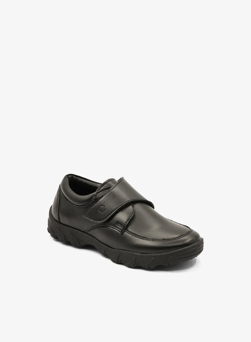 جيومني أحذية مدرسية للأولاد - أحذية رسمية سوداء متينة للأطفال | نعل مضاد للانزلاق ، نعل داخلي مبطن ، سهل الإغلاق | مثالي للاستخدام اليومي والأنشطة المدرسية