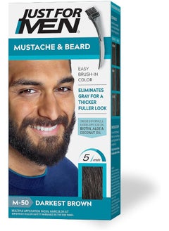 Just For Men Just for Men, Moustache and Beard Color M-50, Darkest Brown, 14 grams  - Image 1