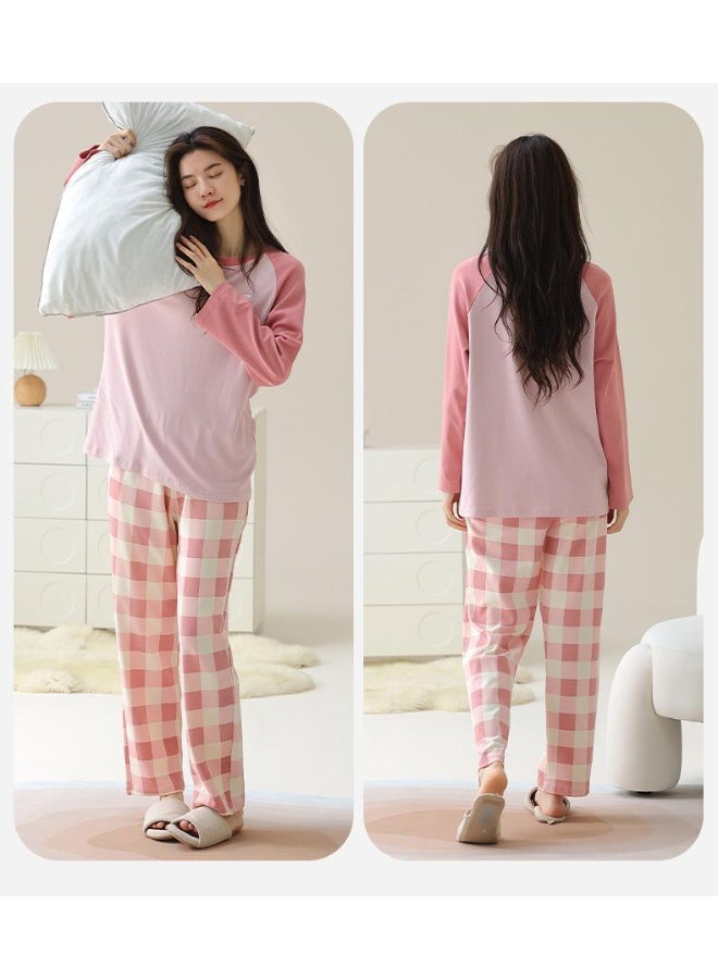 Women's Sleepwear Long Sleeve Loose Cotton Home Clothes Set Breathable Comfortable Spring Autumn Fashion Outerwear - Image 2