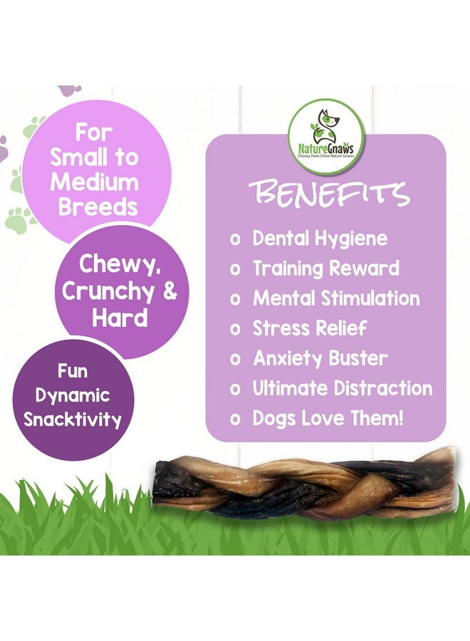 طبيعة عظام مضغ الكلاب المضفرة من بولي تويست 5-6 بوصات (3 قطع) - تدوم طويلاً للكلاب الصغيرة والمتوسطة الحجم - عظام مضغ الكلاب من لحم البقر الطبيعي - Image 5
