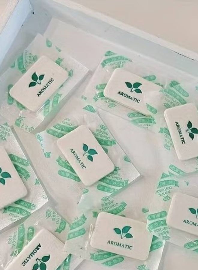 هابي دي 50 قرصًا من الزيوت العطرية، مجموعة عطور للمنزل، معطر هواء، أقراص معطرة مزودة بالكثافة لتزيين الروائح، أقراص عطر لخزانة الملابس، موزع عطور للحمام - Image 4