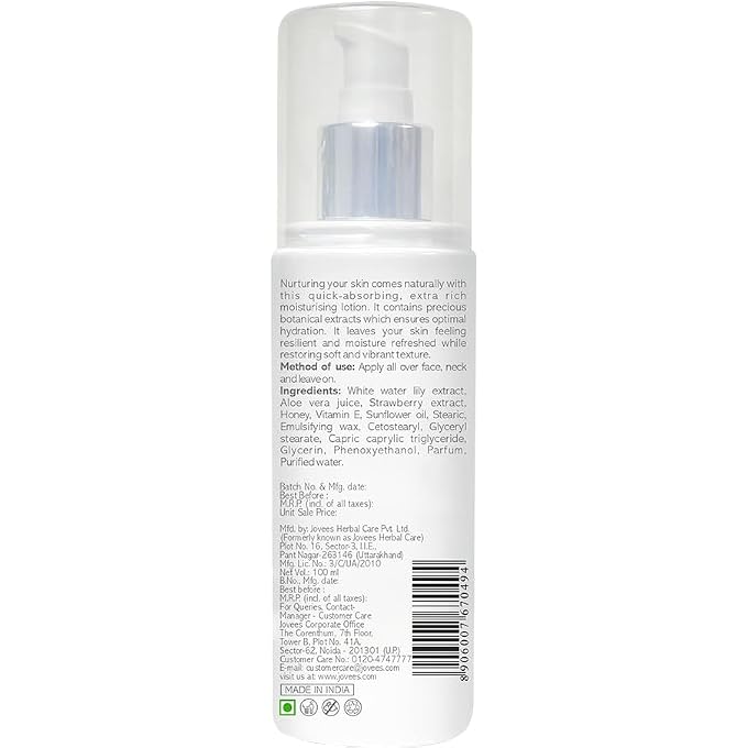 Jovees - White Water Lily Moisturising Lotion (100ml) - Image 2