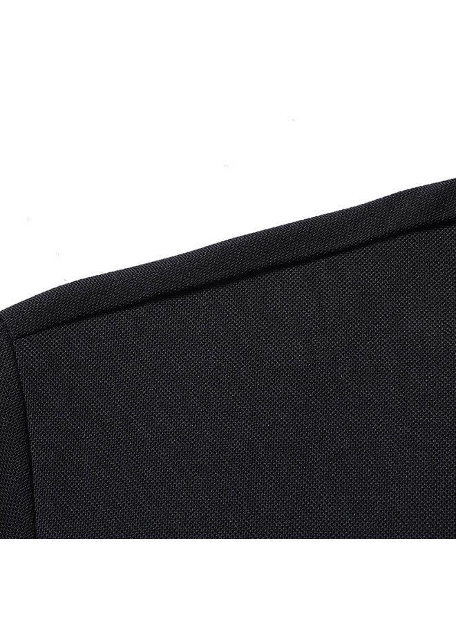 Tucano Men's Short Sleeve T-shirt Summer Business Casual Color Block Polo Shirt Men's Clothing Black L - Image 3