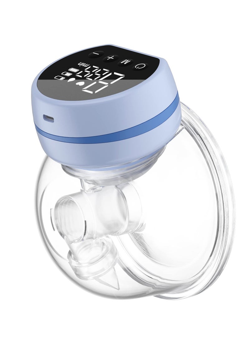 RUKYU Wearable Breast Pump Hands Free - Electric Portable Wireless Breast Pumps, 3 Modes & 9 Levels Breastfeeding Milk Pump, Adjustable Painless Strong Suction Memory Function(200ml)  - Image 1