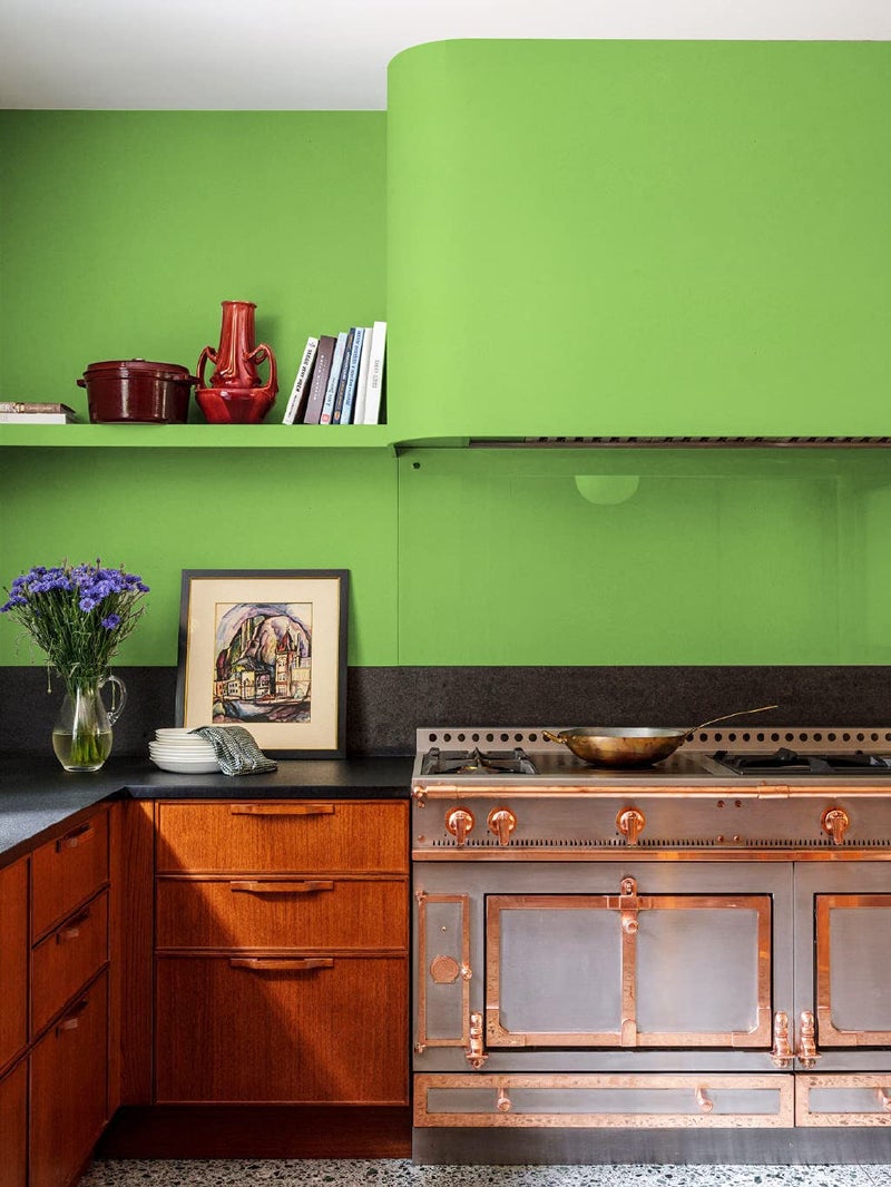 Ismoon 15.7''?196''Solid Green Wallpaper Peel And Stick Green Contact Paper Green Self-Adhesive Wallpaper Removable Waterproof Wallpaper For Natural Bedroom Dorm Shelf Liner Countertop Cabinet - Image 3