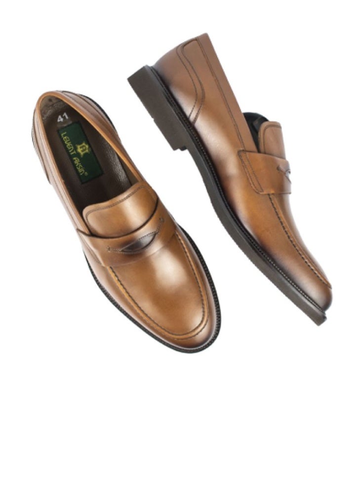 Levent Classic Genuine Leather 
Slip On Shoes - Image 3