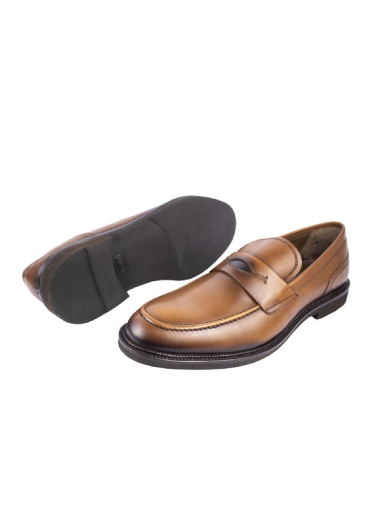 Levent Classic Genuine Leather 
Slip On Shoes - Image 4