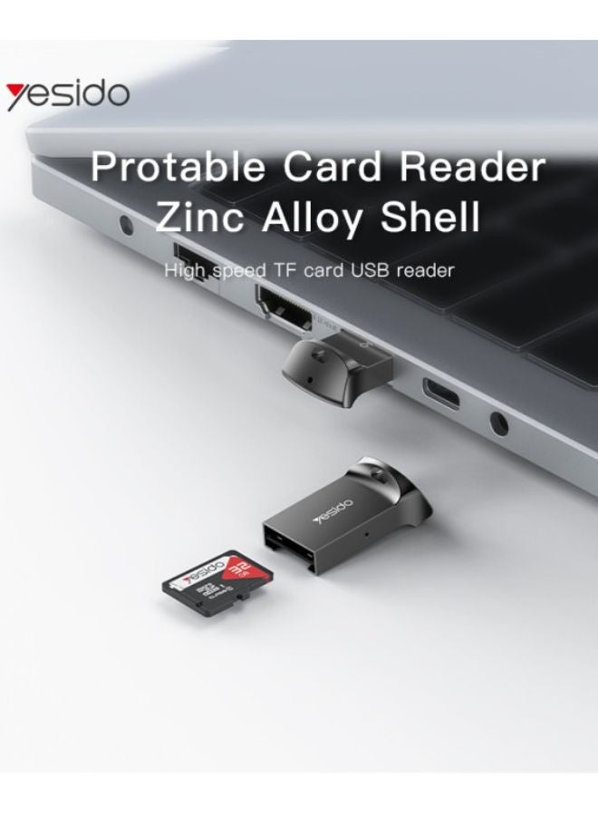 YESIDO GS20 Card Reader – Portable USB to TF & RFID SD Card Reader for PC & Laptop - Image 4