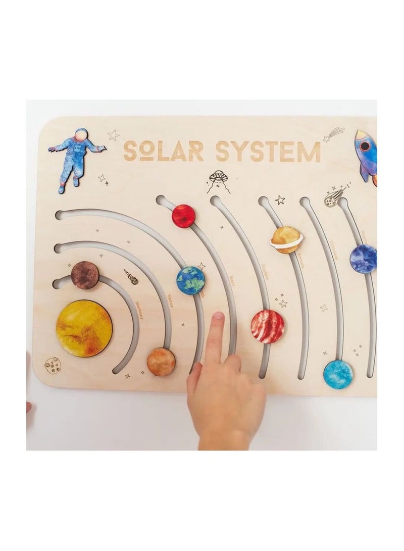 جريت بك Montessori Wooden Puzzles for Solar System - Image 2
