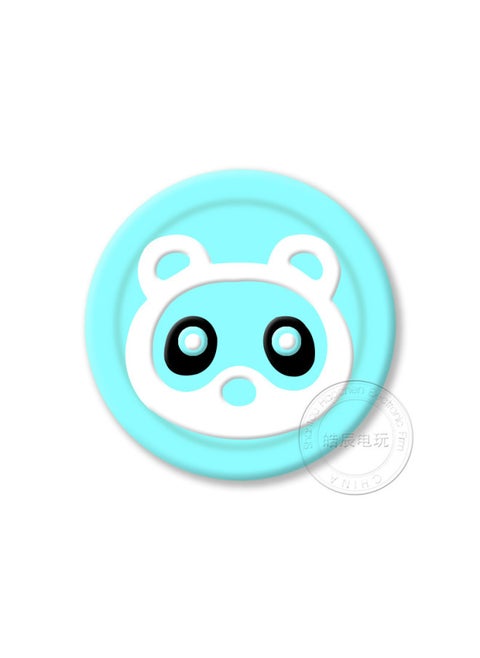 Nintendo Switch Lite Remote Sensing Cap Cherry Blossom Fox Mushroom Head Joystick Leaf Digital Computer/game Console Protective-Product Color:Blue Background White Civet Cat