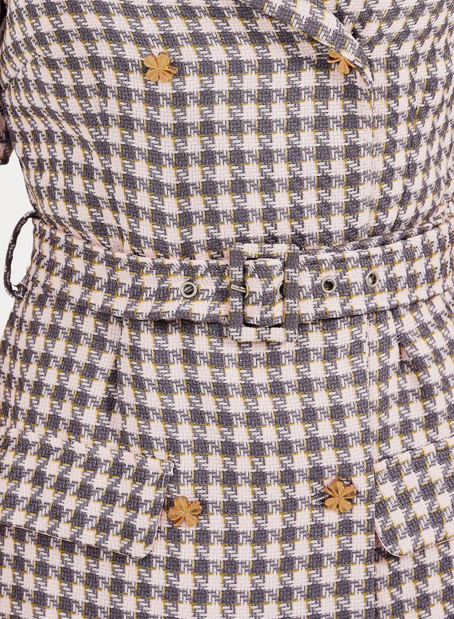 Styli Houndstooth Blazer Dress  - Image 3