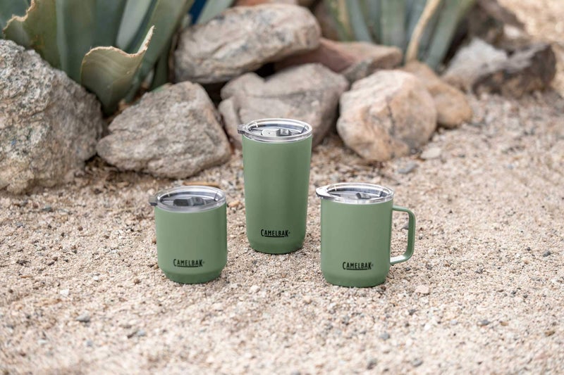 CamelBak Horizon 10oz Rocks Tumbler - Cocktail Glass - Insulated Stainless Steel - Tri-Mode Lid - Moss - Image 2