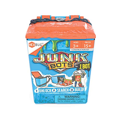 HEXBUG 4806841 JUNKBOTSTrash Bin Assortment KitSurprise Every Box LOL with Boys and GirlsAlien Powered Toys for Kids24 Pieces of Action Construction Figuresfor Ages 5 and Up - Image 1