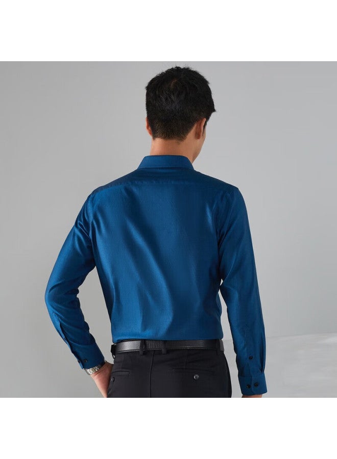 Youngor Men'S Shirt Autumn And Winter Youth Men'S Casual Long Sleeve Shirt Gldp16384Qja Green 43 - Image 1