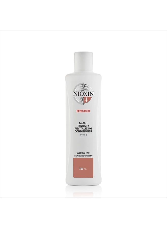 Nioxin System 4 Scalp Therapy Conditioner with Peppermint Oil, Treats Dry Scalp, Provides Moisture Control & Balance, For Color Treated Hair with Progressed Thinning, 10.1 fl oz - Image 1