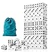 SLSESIN 100 Pieces Dice Set 16MM Standard Game White Dices Opaque Six Sided Dice with Pouch Black Dot Bulk White Dice for Group Event Board Games Classroom Math - Image 3