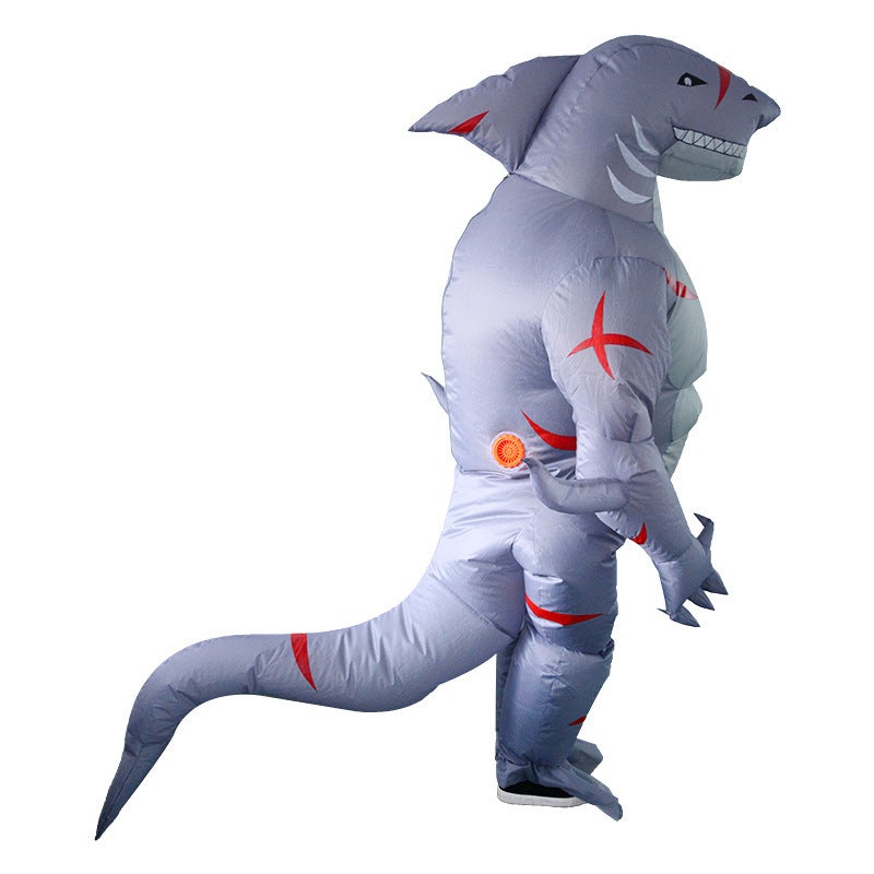 Shark Inflatable Clothing Halloween Shopping Mall Activities Stage Funny Inflatable Clothing - Image 3