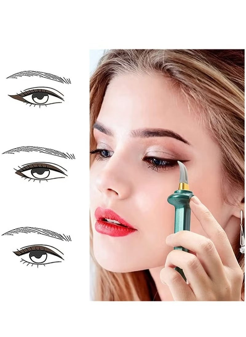 Generic - Eyeliner Applicator Eyeliner Guide Reusable Silicone Eye Liner Tool Waterproof Eyeliner Easy No-Skip Eyeliner - Image 1