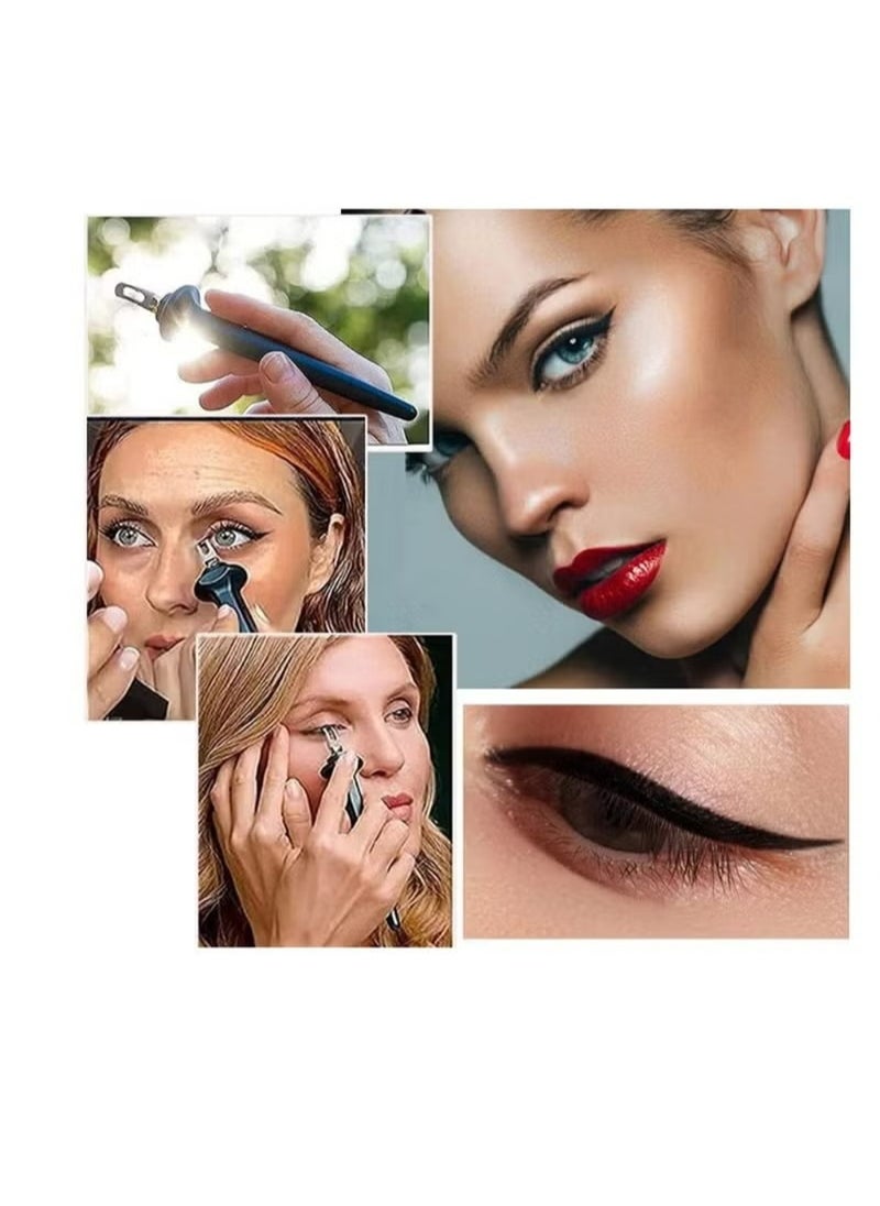 Generic - Eyeliner Applicator Eyeliner Guide Reusable Silicone Eye Liner Tool Waterproof Eyeliner Easy No-Skip Eyeliner - Image 1
