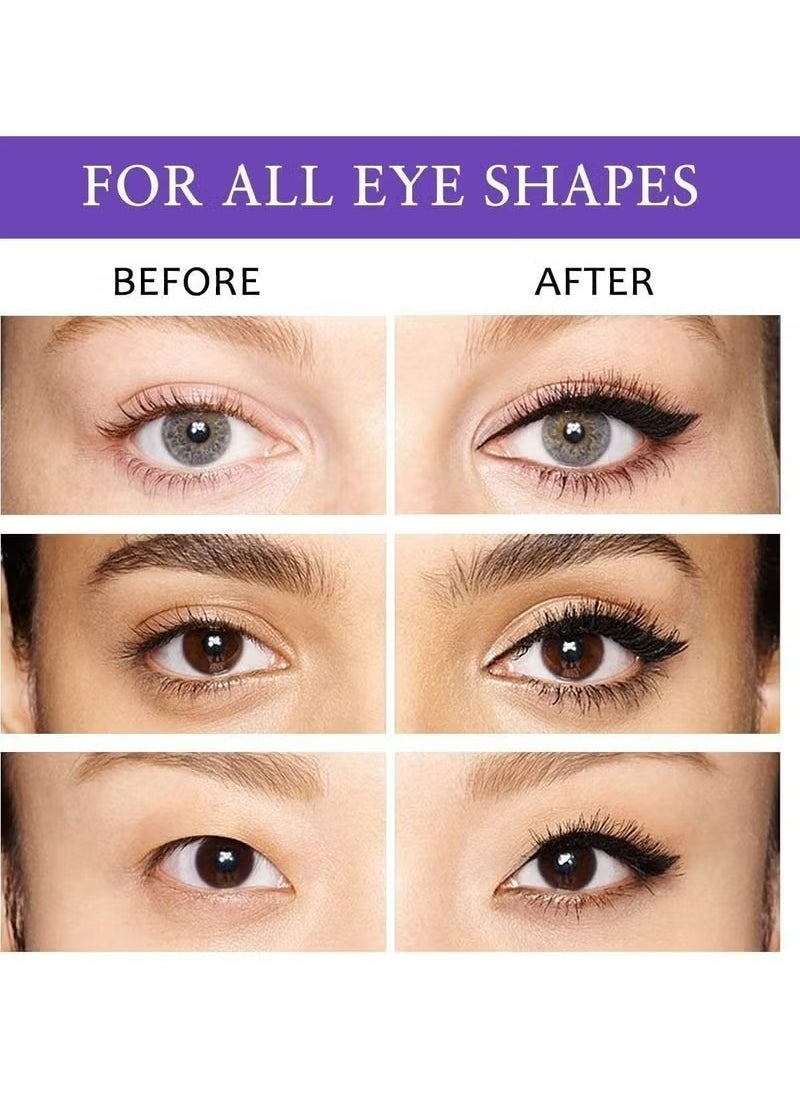 Generic - Eyeliner Applicator Eyeliner Guide Reusable Silicone Eye Liner Tool Waterproof Eyeliner Easy No-Skip Eyeliner - Image 1