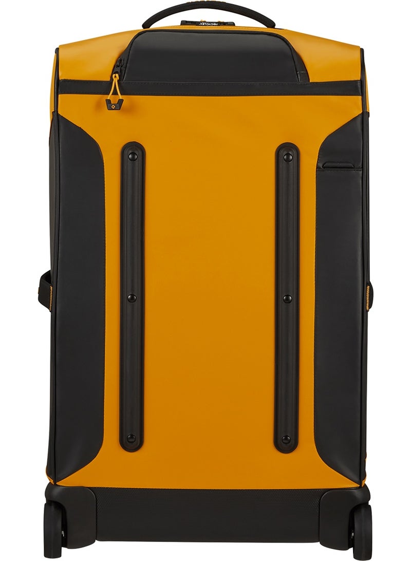 Samsonite Ecodiver Wheeled Duffle Bag 67 cm / 24 inch, Yellow|Reflective Pattern|TSA Lock|ID Tag|Spacious Interior|Water Repellent Material|Recyclex Material Technology - 2 Years International Warranty - Image 2