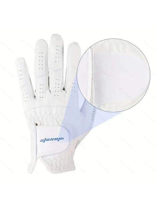 قفاز جولف للرجال من ووسوفي لليد اليسرى مقاس L - مادة نانوية ناعمة قابلة للتنفس وسهلة التنظيف - Image 1