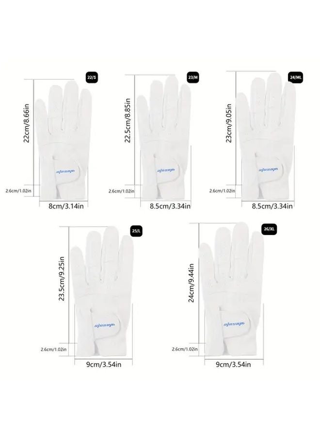 قفاز جولف للرجال من ووسوفي لليد اليسرى مقاس L - مادة نانوية ناعمة قابلة للتنفس وسهلة التنظيف - Image 5