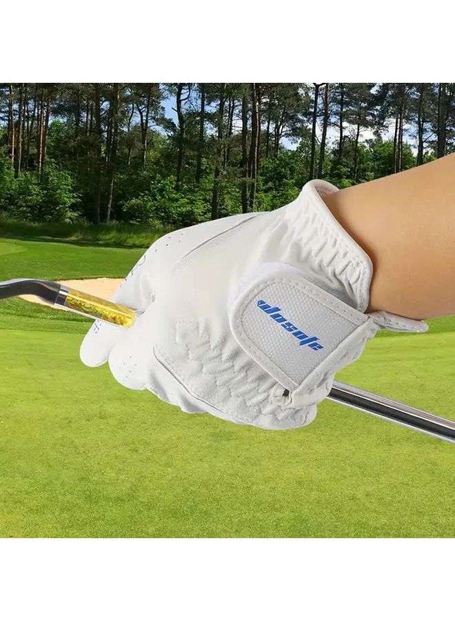 قفاز جولف للرجال من ووسوفي لليد اليسرى مقاس L - مادة نانوية ناعمة قابلة للتنفس وسهلة التنظيف - Image 2