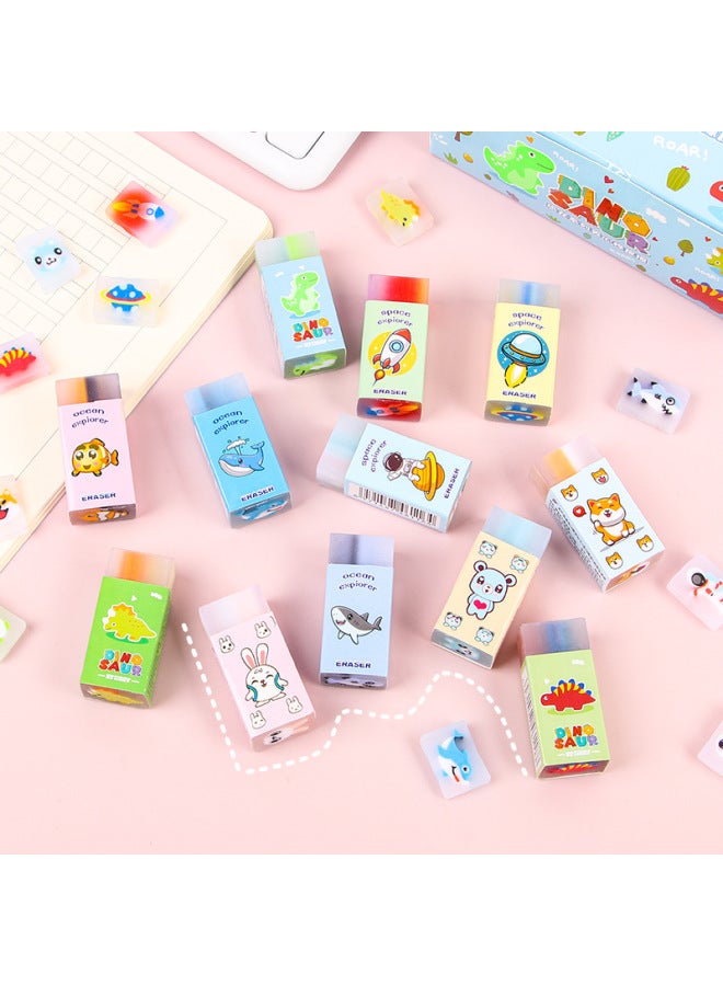 HELPS Creative Cartoon Rubber Children's Less Scrap Painting Cuttable Eraser Sandwich Eraser Cute Stationery For Primary School Students - Image 4