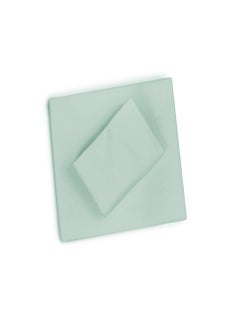 Raymond Raymond Home Single Sheet 120 Thread Count Luxirious Mercerised 100% Cotton Bedding Solid Pre Shrunk Percale Finish Bed Linen 2 Bedsheet and 2 Pillow Case - Light Sky Blue (152 * 229 CM)  - Image 4