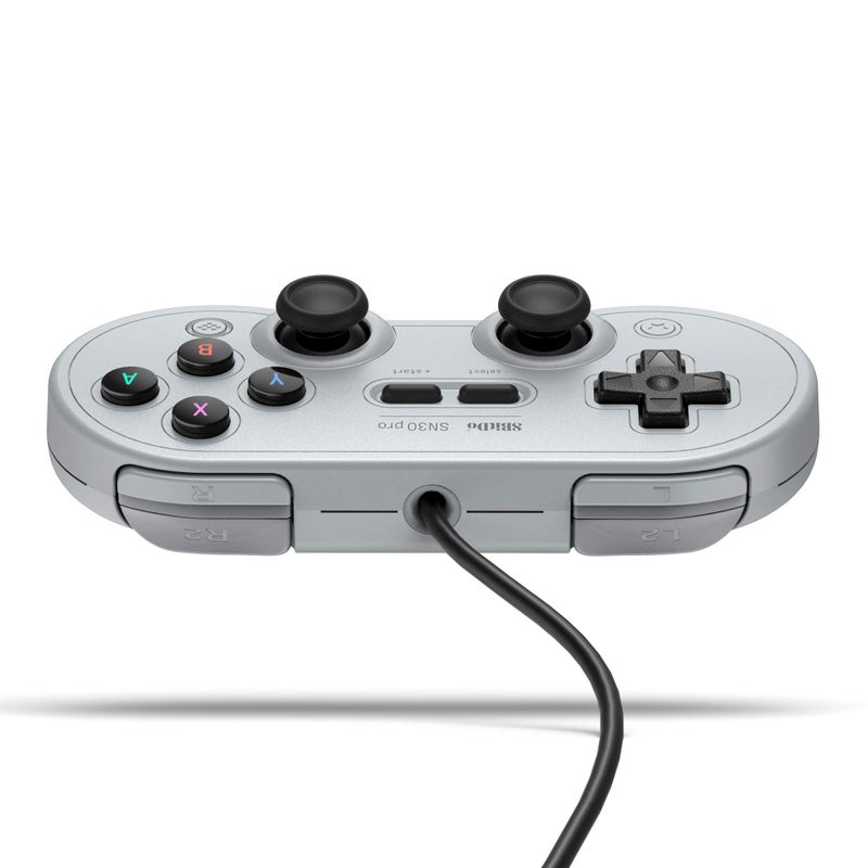 8Bitdo جهاز تحكم 8Bitdo Sn30 Pro USB سلكي لجهاز سويتش، ويندوز وراسبيري باي (إصدار رمادي) - Image 3