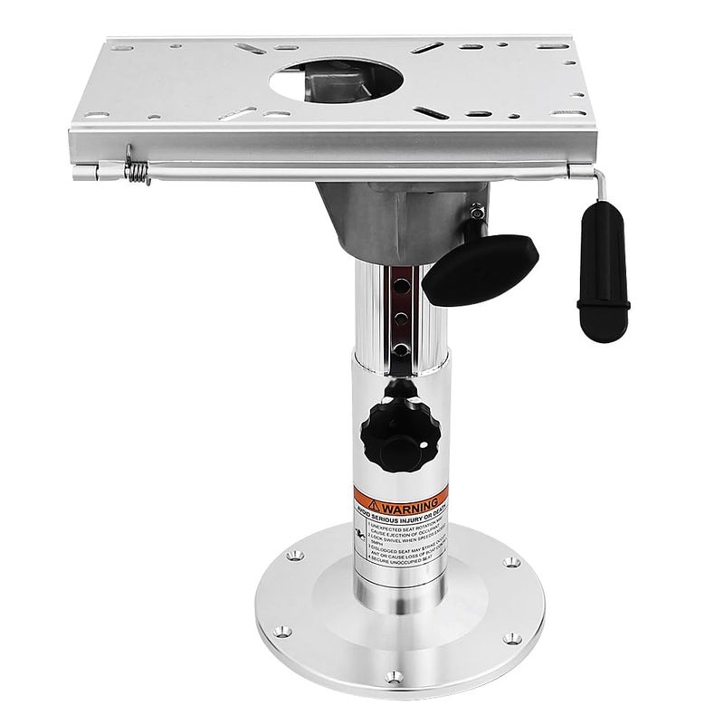 NOBLEZHU Adjustable Boat Seat Pedestal Height Locking Bases with Slide and Swivel for Locking Boat Seats Captain Chair 13 to 19 Inches Height, Adjustable Boat Seats and Pedestals - Image 1