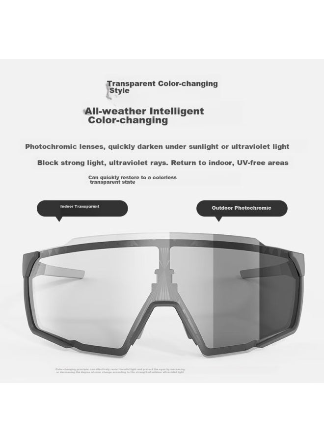 JD.com Jd Jingzao Photochromic Cycling Gl, Uni Outdoor Running Bicycle Windproof Goggles, Driving Myopia Sungl - Image 3