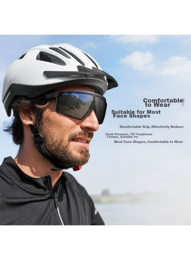 JD.com Jd Jingzao Photochromic Cycling Gl, Uni Outdoor Running Bicycle Windproof Goggles, Driving Myopia Sungl - Image 2