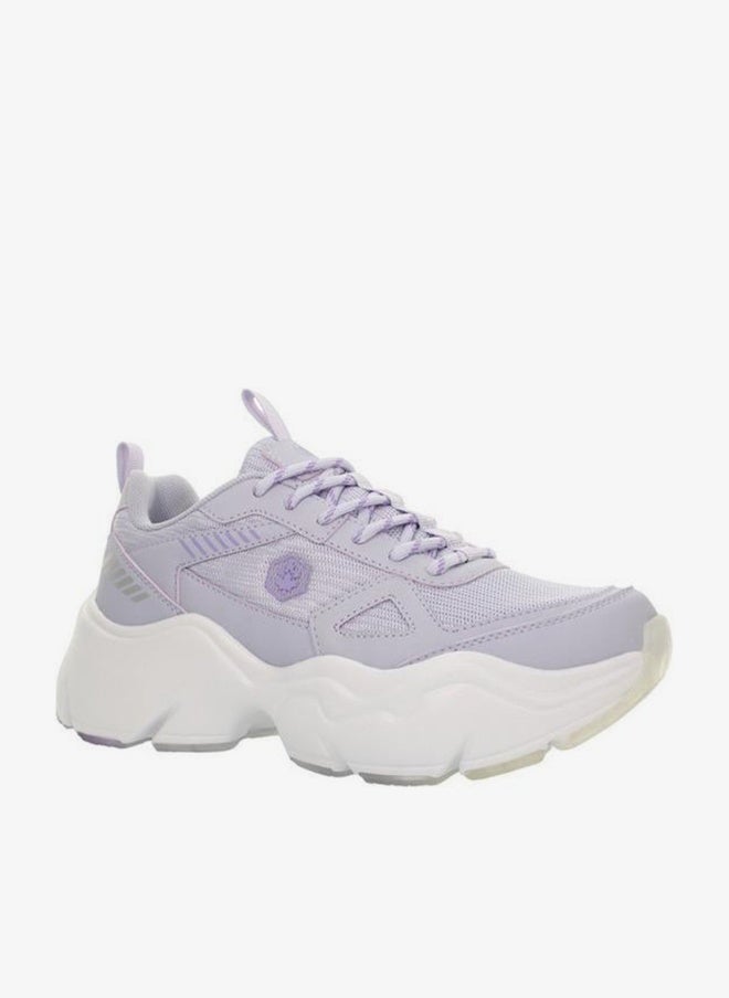LUMBERJACK Women ITRU Mesh Textured Lace-Up Sneakers - Image 1